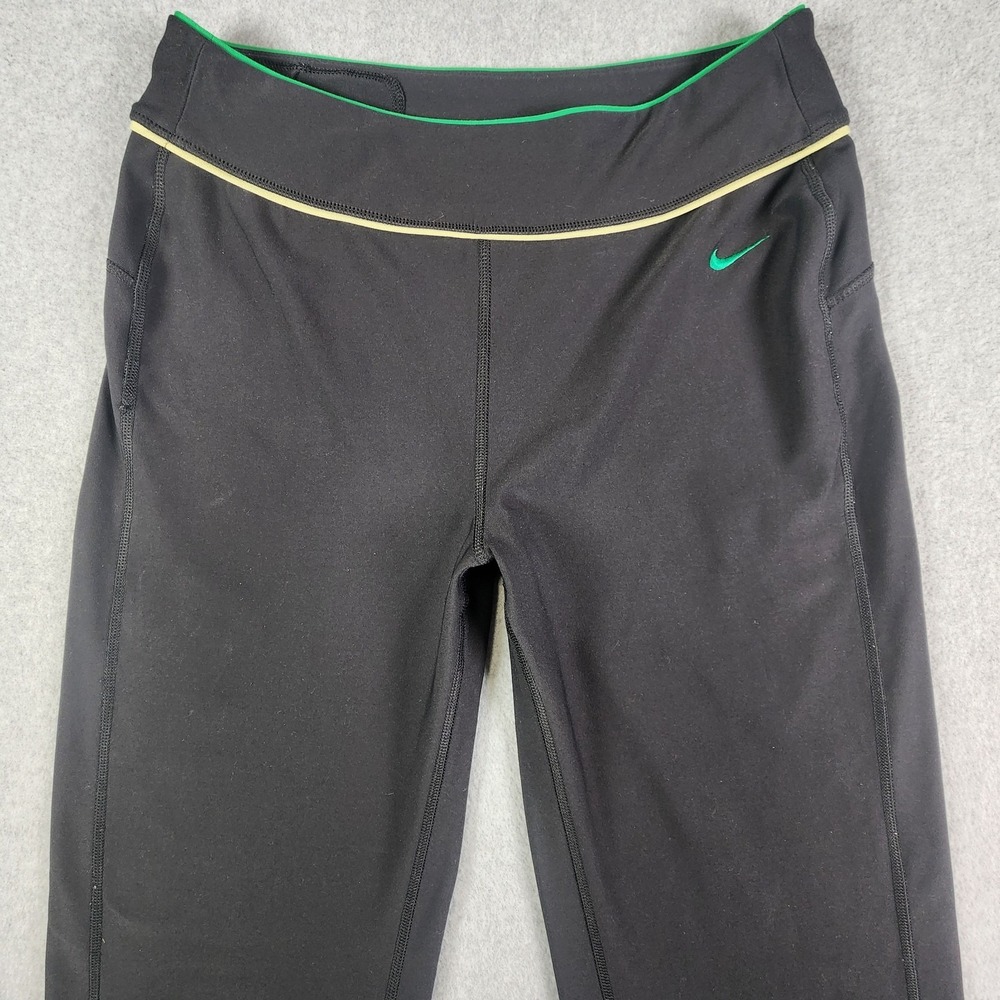 Nike Fit Dry Leggings Juniors‎ Medium (8-10)(28x32.5) Black Activewear Stretch